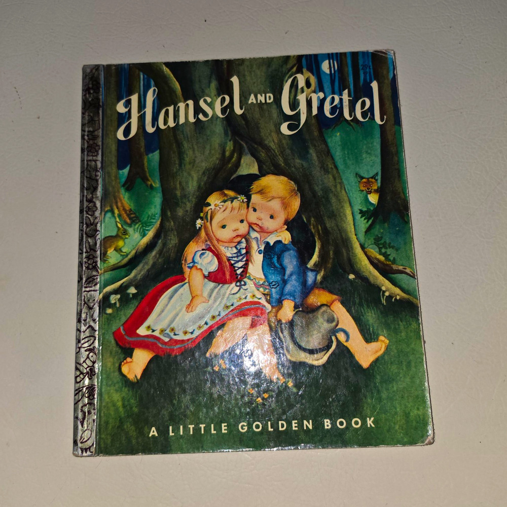 Golden Press Little Golden Books Hansel and Gretel Grimm HC 1954 Illus